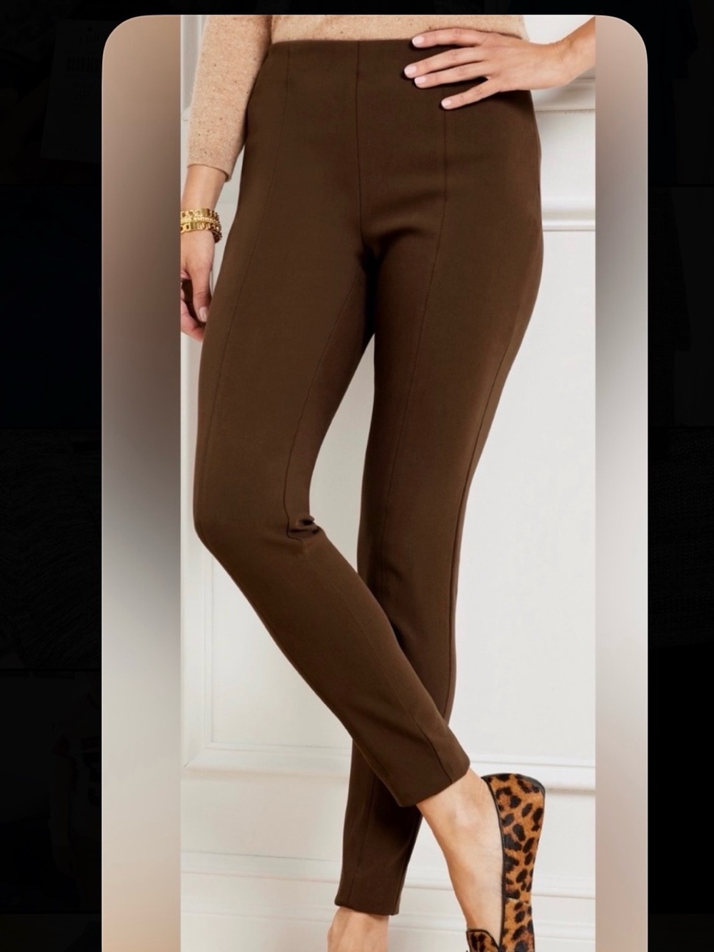 Talbots Portland Side Zip Pants size 12 excellent condition
